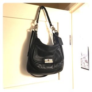 Coach Black Leather Crossbody/Shoulder Bag Combo